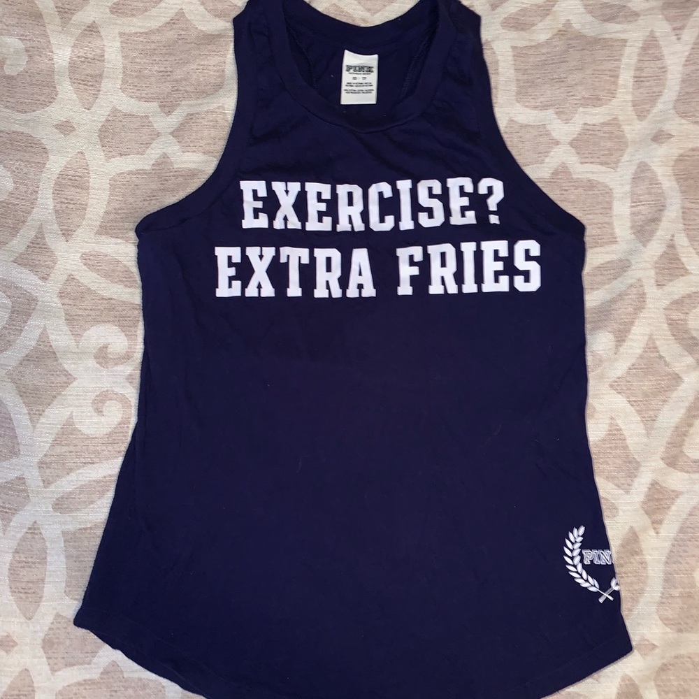 Pink workout tank